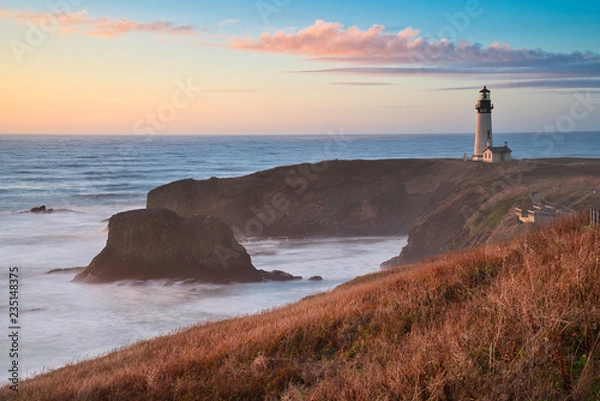 Obraz Yaquina Head Lighthouse & Sunset