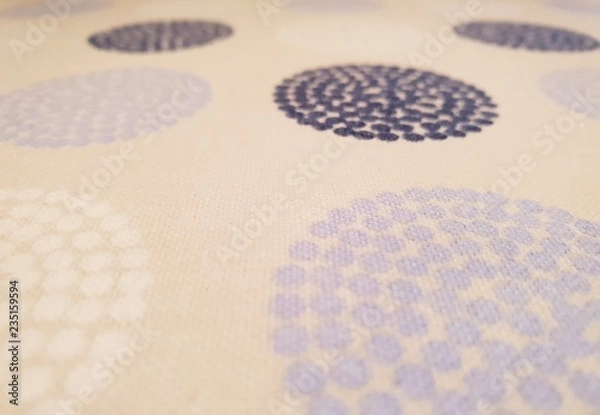 Fototapeta Circle patterns in shades of blue and white