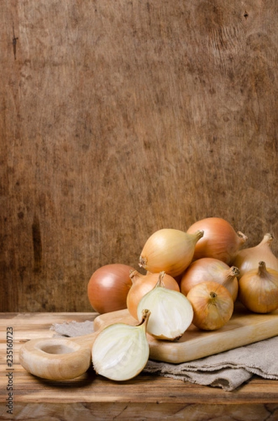 Obraz Large raw organic onions