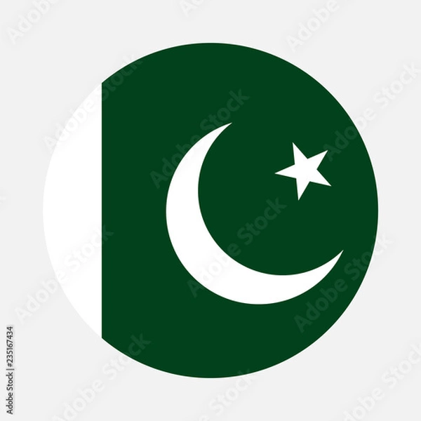 Fototapeta Pakistan flag circle