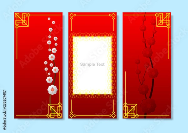 Obraz Korean tradition pattern background