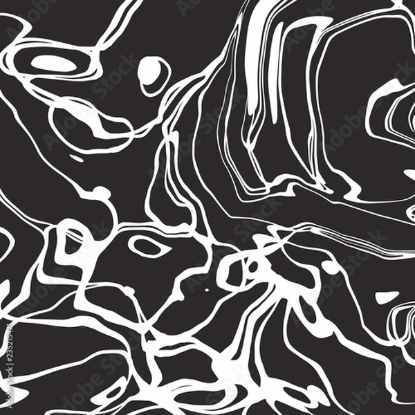 Fototapeta Black and white marble. Elegant vector texture