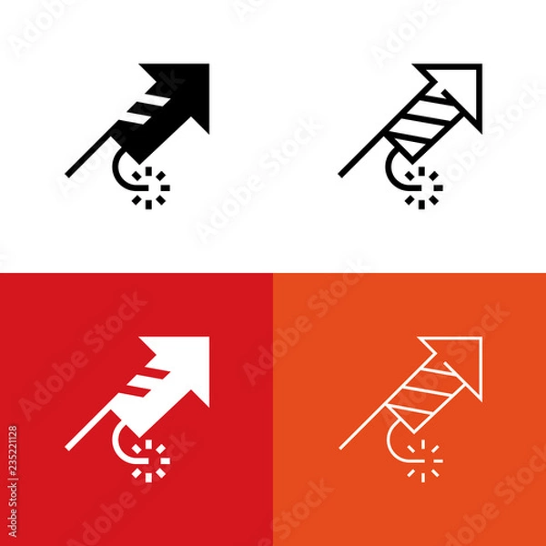 Fototapeta Fireworks Icon Set