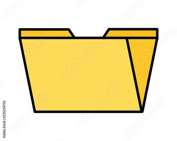 Obraz folder file on white background