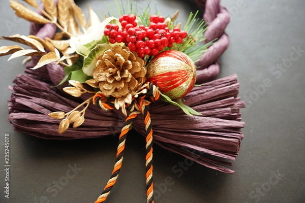 Fototapeta プリザーブドフラワー　コレクション　お正月用