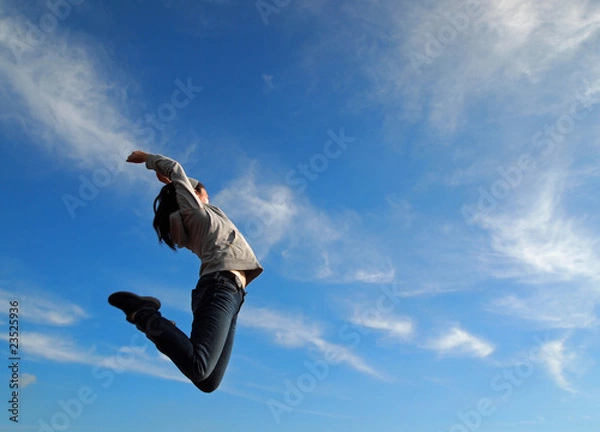 Obraz 青空にジャンプ