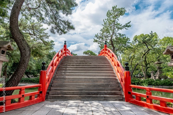 Fototapeta 日本百名橋の住吉反橋