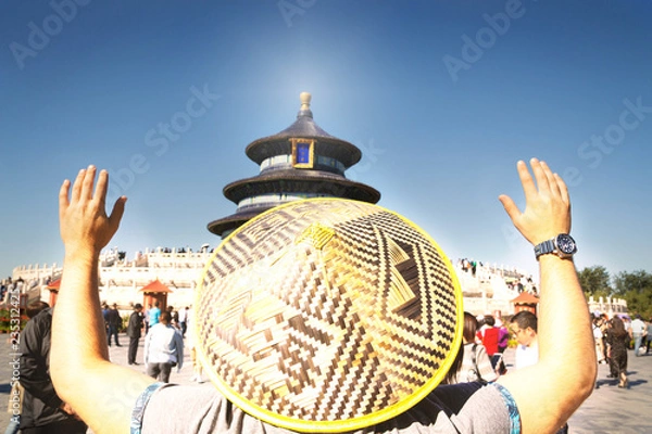 Obraz Gläubiger mit Strohhut