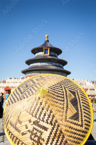 Obraz Strohhut und Tempel