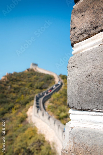 Obraz Chinesische Mauer im Hintergrund