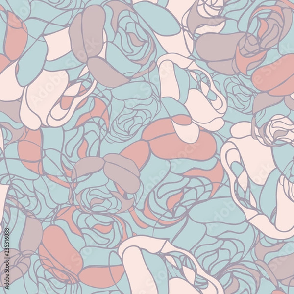 Obraz Vector Abstract Rose Texture Seamless Pattern