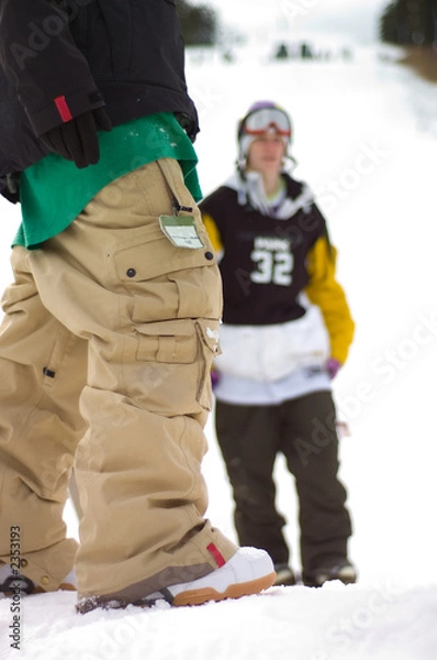 Obraz snowboarder stance