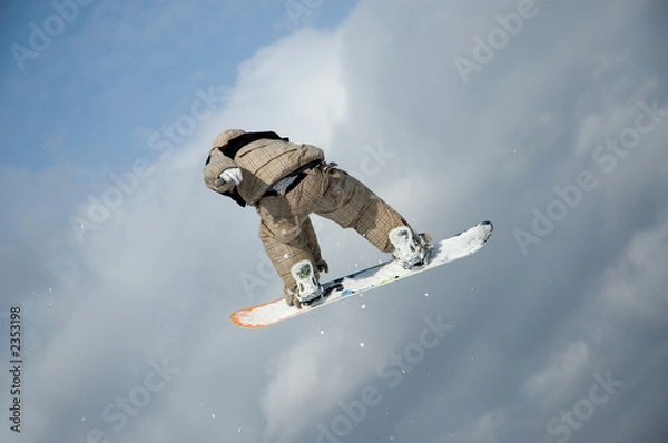 Obraz snowboarder air