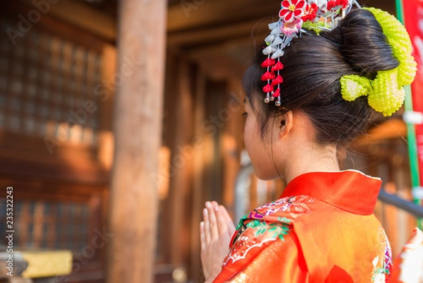 Fototapeta 七五三のお祝い
