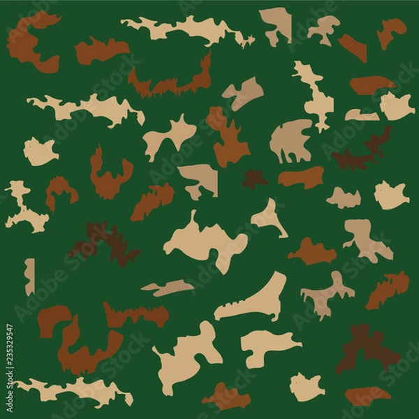 Fototapeta camouflage pattern vector illustration