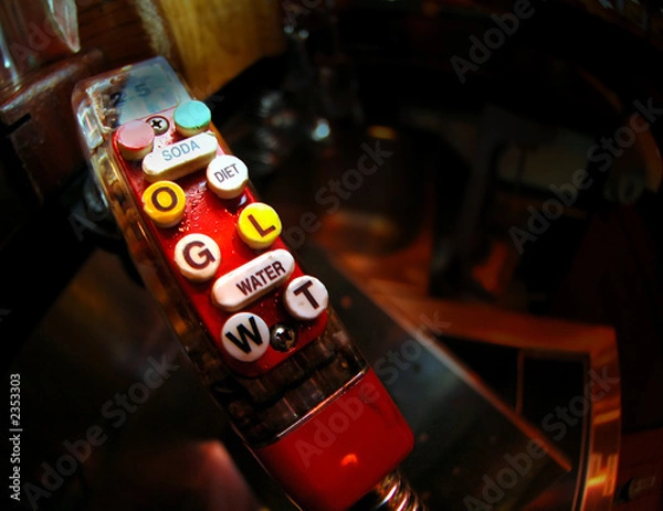 Obraz rustykalny dozownik popu