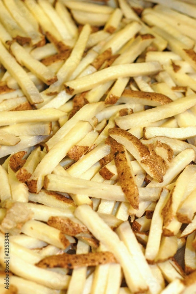 Obraz a group of raw french fries