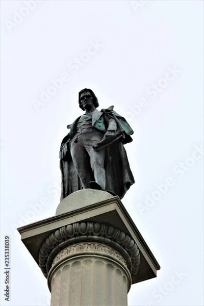 Fototapeta The Calhoun Monument in Charleston is socially controversial 