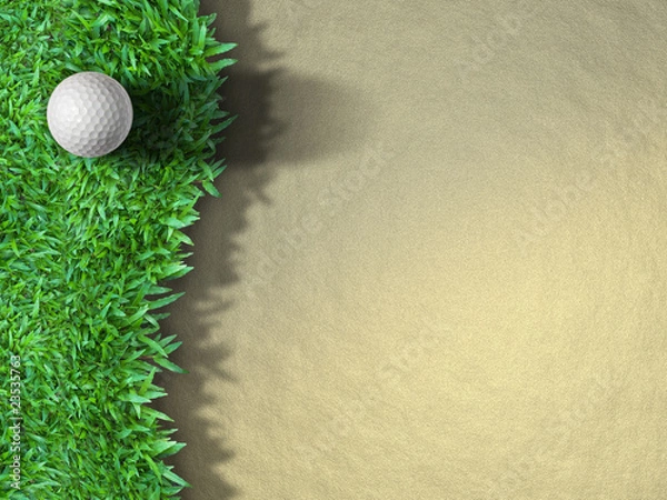 Obraz Golf ball on the grass