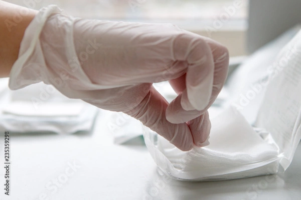 Obraz Wunde reinigen