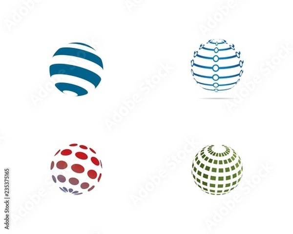 Obraz Globe Business vector logo template