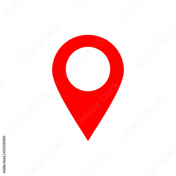 Fototapeta Maps pin. Location pin. Pin icon vector. Location map icon.