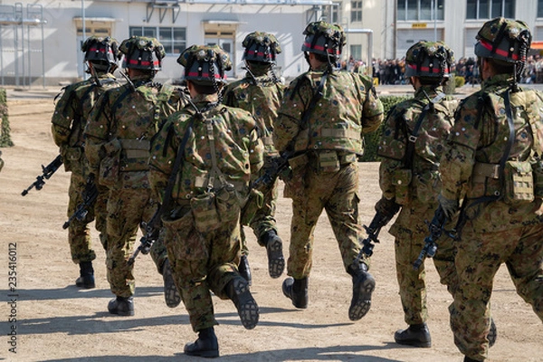 Fototapeta 陸上自衛隊の自衛官