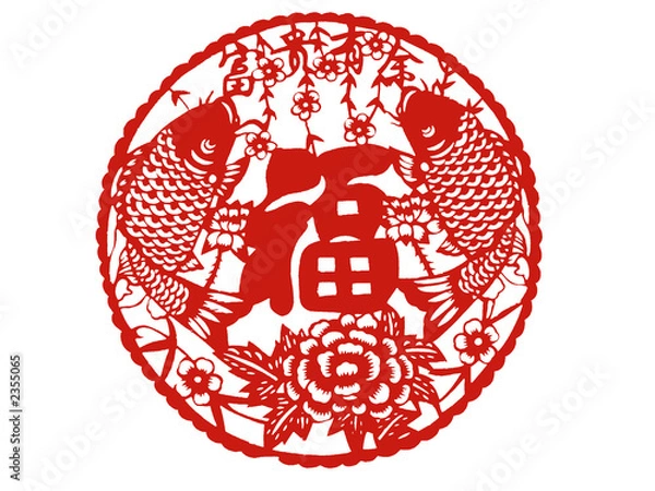 Fototapeta chinese character for luck and prosperity