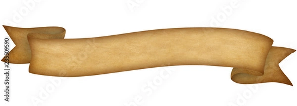 Obraz Empty paper scroll ribbon banner 5