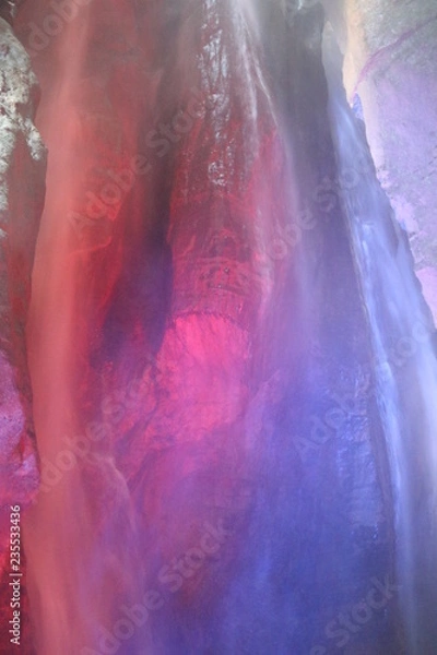 Obraz Leuchtender Wasserfall