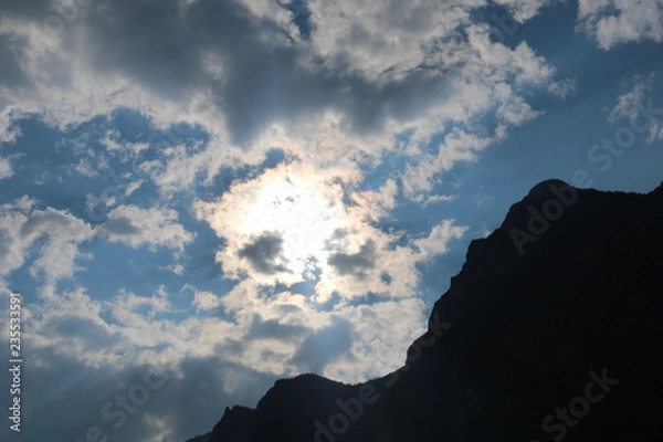 Obraz Bewölkte Sonne