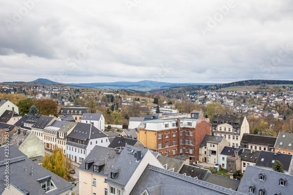 Fototapeta Annaberg Buchholz von Oben