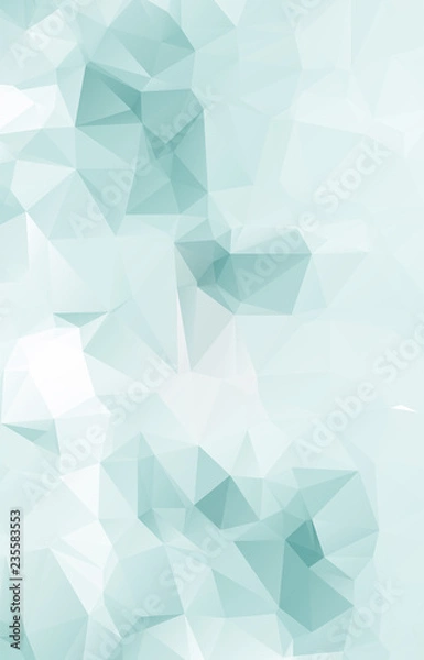 Fototapeta Abstract Geometric polygonal background - triangle low poly pattern - full color spectrum rainbow
