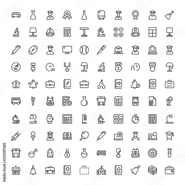 Obraz Flat icon set