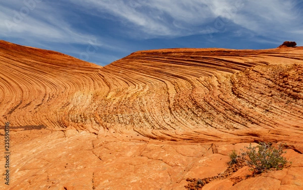 Fototapeta Snow Canyon State Park sand dunes formations that attract tourists from around the globe to see