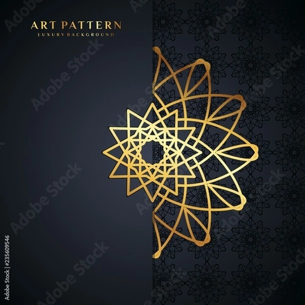 Fototapeta luxury background with art pattern