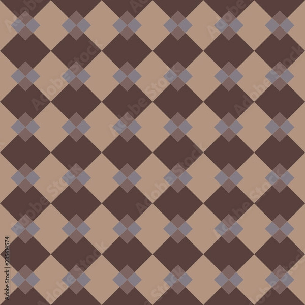 Fototapeta Seamless pattern background from a variety of multicolored squares.
