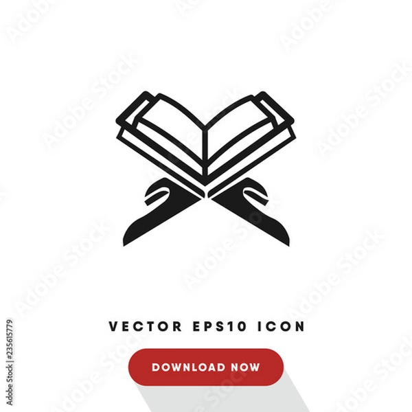 Obraz Reading Quran vector icon