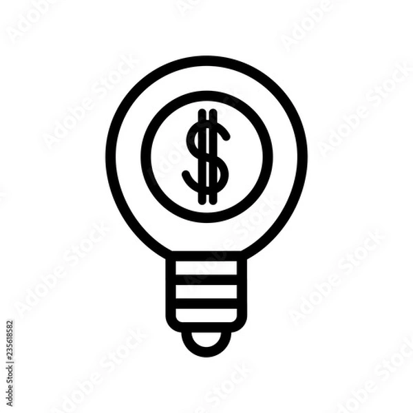 Fototapeta Idea vector icon