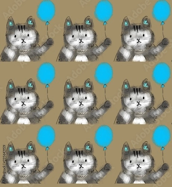Fototapeta cat pattern design