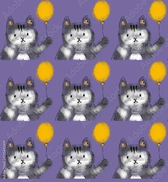 Fototapeta cat pattern design
