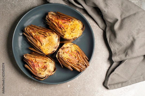 Obraz pieczone karczochy