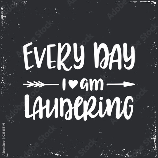 Obraz Hand drawn typography poster. Conceptual handwritten phrase Home and Family T shirt hand lettered calligraphic design. Inspirational vector