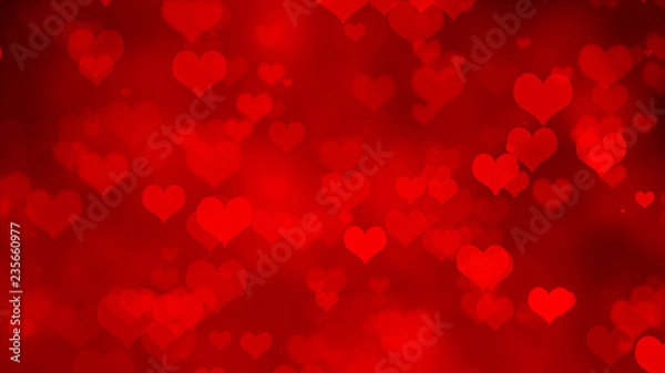 Fototapeta Red Abstract Valentines Day Background