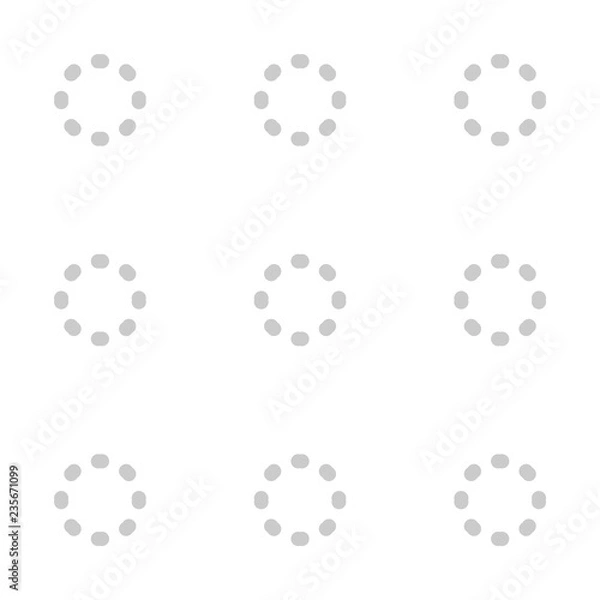Fototapeta Seamless abstract pattern background with a variety of colored circles.
