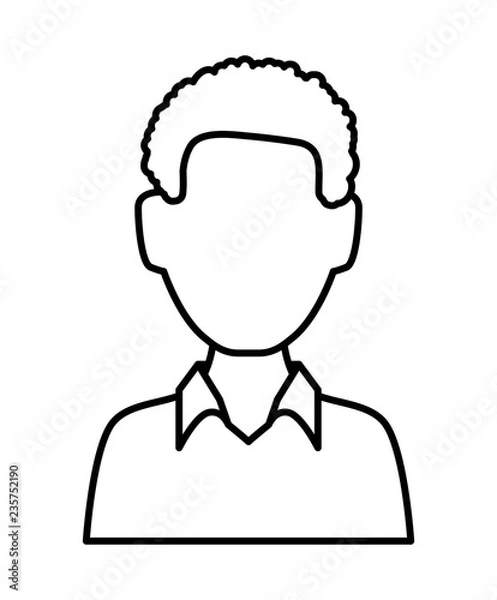 Obraz young man avatar character