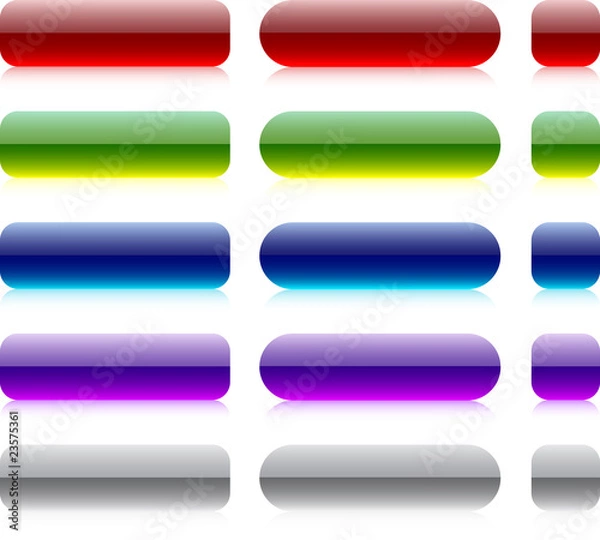 Fototapeta Bar blank buttons.