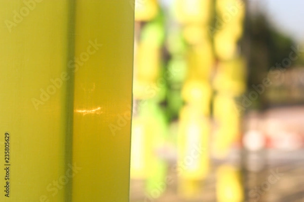 Fototapeta macro view of green lamp