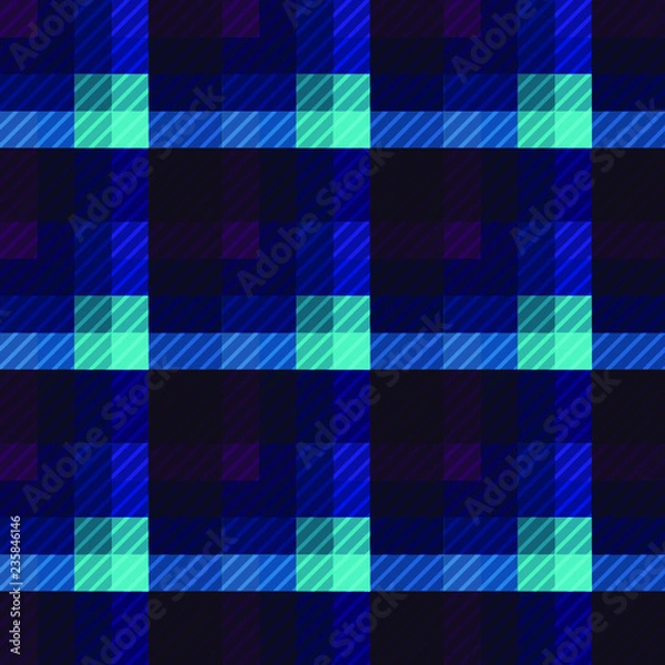 Obraz Seamless pattern background from a variety of multicolored squares.