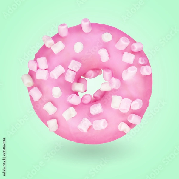 Fototapeta Pink donut